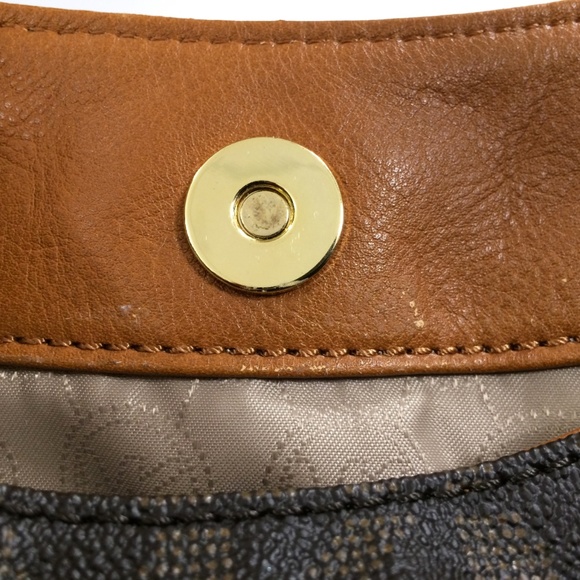 Michael by Michael Kors Milo Monogram Shoulder Bag - Picture 5 of 8